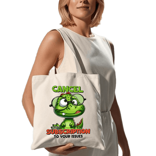 תיק בד TOTE BAG 'Cancel My Subscription' | לאנשים שפחות אוהבים ורוצים דרמות בחיים 😌