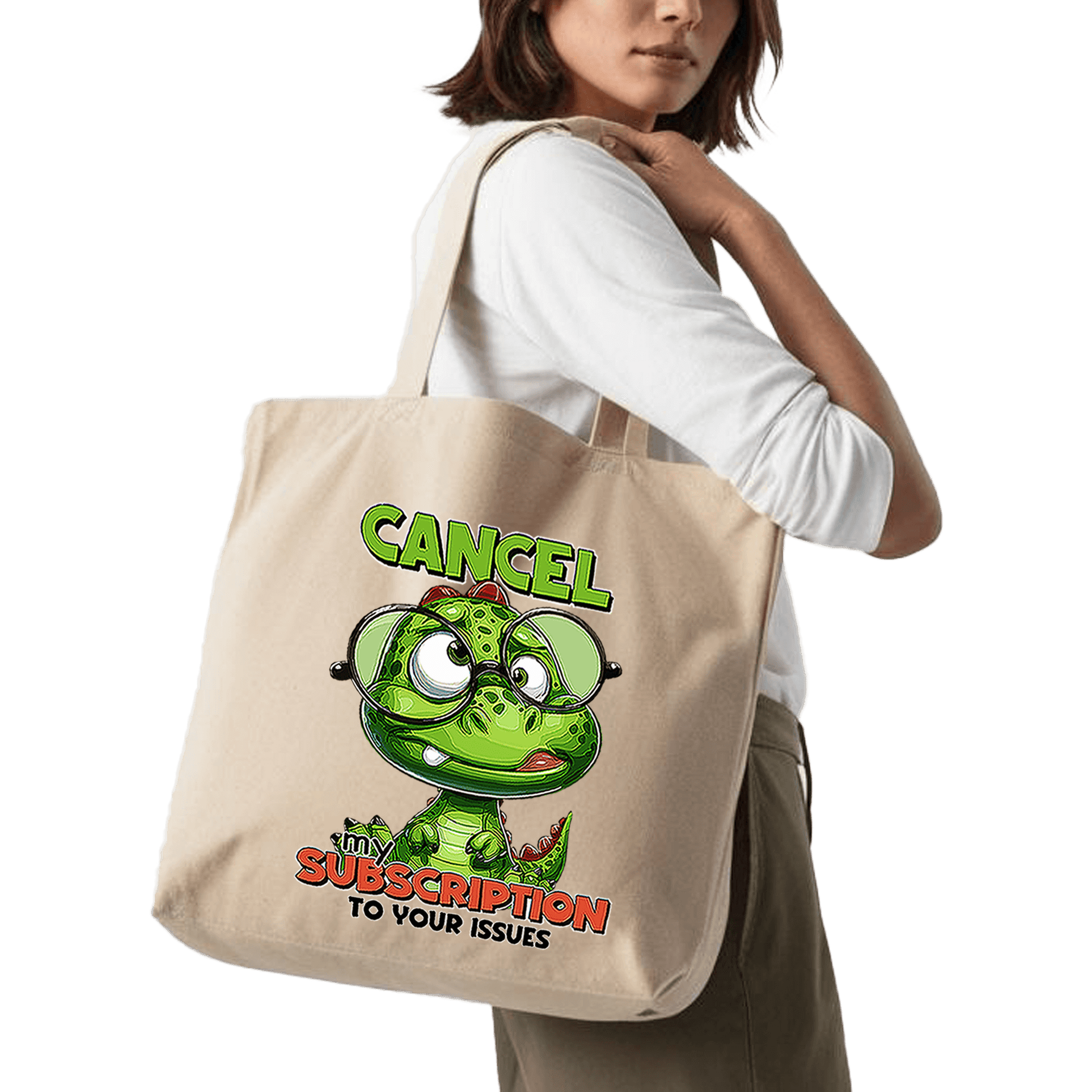 תיק בד TOTE BAG 'Cancel My Subscription' | לאנשים שפחות אוהבים ורוצים דרמות בחיים 😌