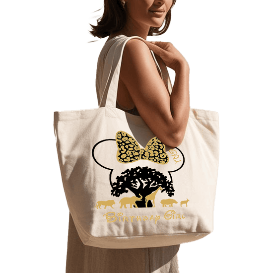 תיק בד TOTE BAG למתנת יום הולדת בהתאמה אישית | לנסיכות דיסני אמיתיות 👑