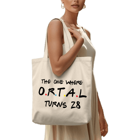 תיק בד TOTE BAG 'יום הולדת בסייל חברים' | מתנה מושלמת לימים המיוחדים בשנה🎉