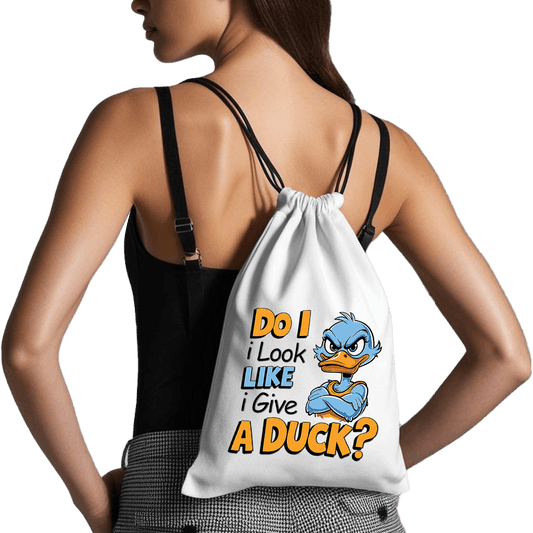 תיק שרוכים 'Give A Duck' - לאנשים שפשוט לא מתרגשים מכלום 🦆😎