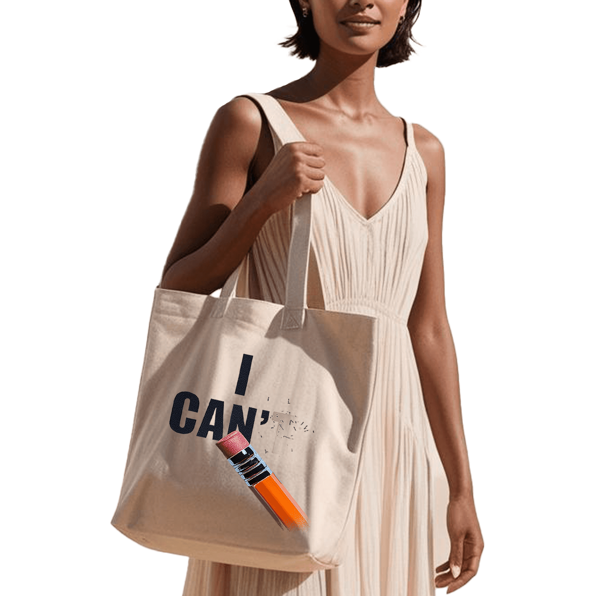 תיק בד TOTE BAG '(t)I Can' - מחקו את הבלתי אפשרי והפכו אותו לאפשרי! ✨