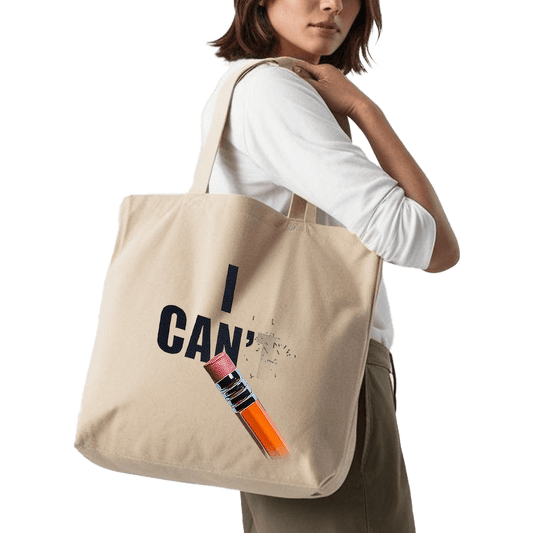 תיק בד TOTE BAG '(t)I Can' - מחקו את הבלתי אפשרי והפכו אותו לאפשרי! ✨