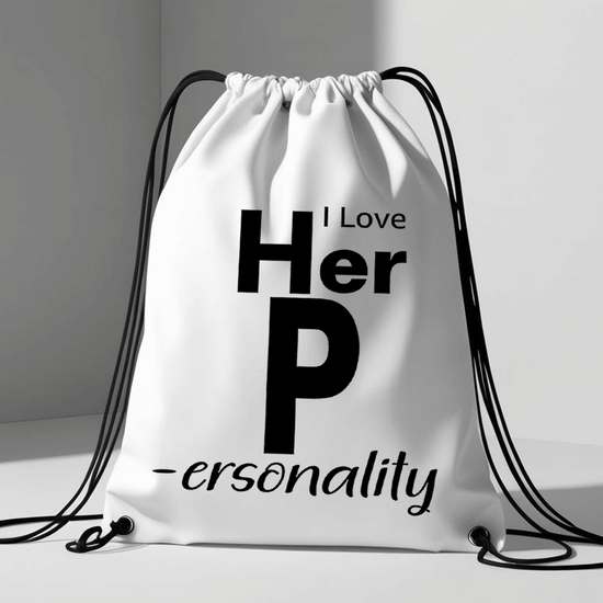 תיק שרוכים 'I Love Her P' - עיצוב שובב עם טוויסט מעניין😉