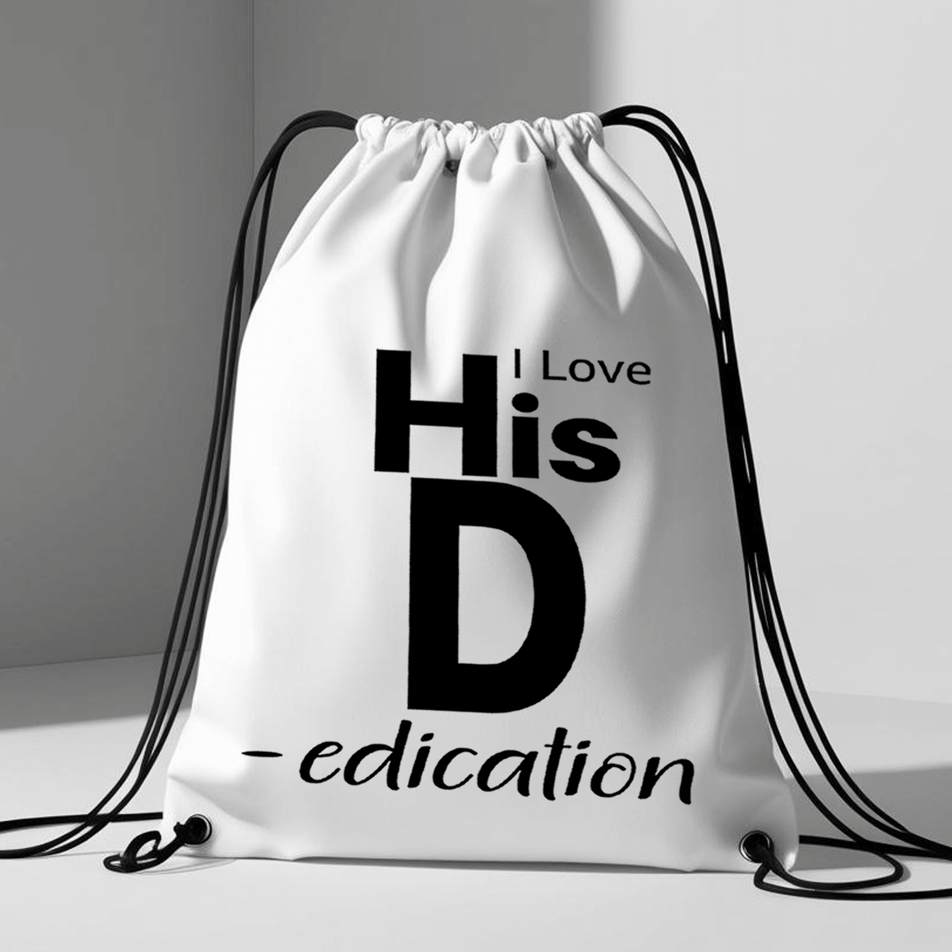 תיק שרוכים 'I Love His D' - עיצוב שובב עם טוויסט מעניין😉