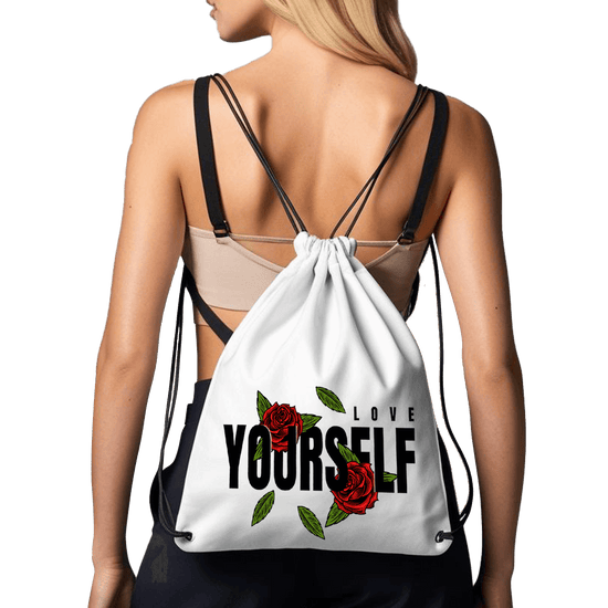 תיק שרוכים 'Love Yourself' | סטייל עם מסר של אהבה עצמית 🌹
