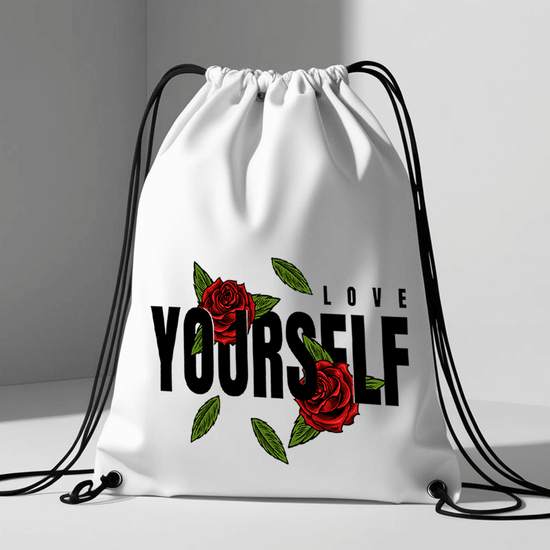 תיק שרוכים 'Love Yourself' | סטייל עם מסר של אהבה עצמית 🌹