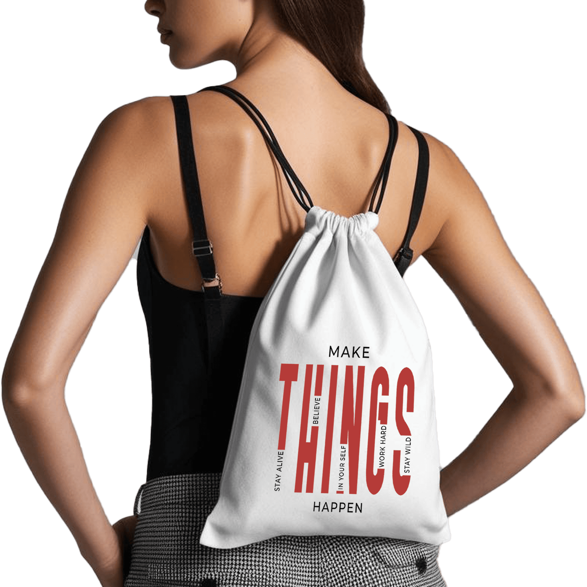תיק שרוכים 'Make Things Happen' | השראה בכל צעד 💪