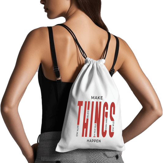 תיק שרוכים 'Make Things Happen' | השראה בכל צעד 💪
