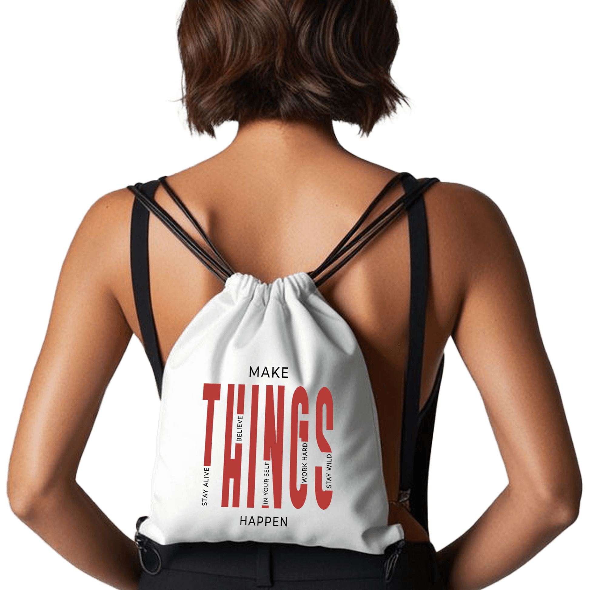 תיק שרוכים 'Make Things Happen' | השראה בכל צעד 💪