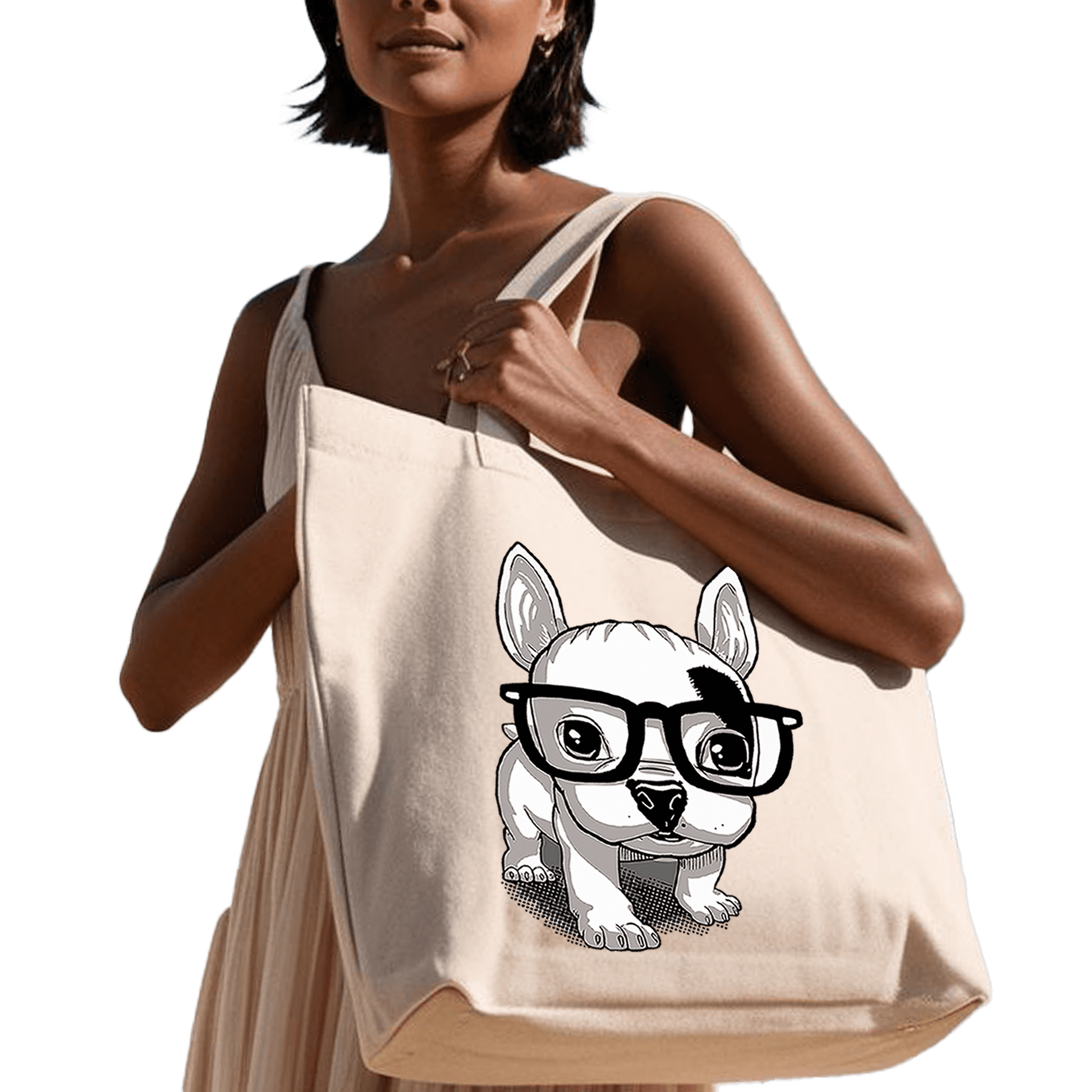 תיק בד TOTE BAG 'סמארט פאפ' בעיצוב מגניב ומיוחד שמוסיפים מלא סטייל לארון 🐶