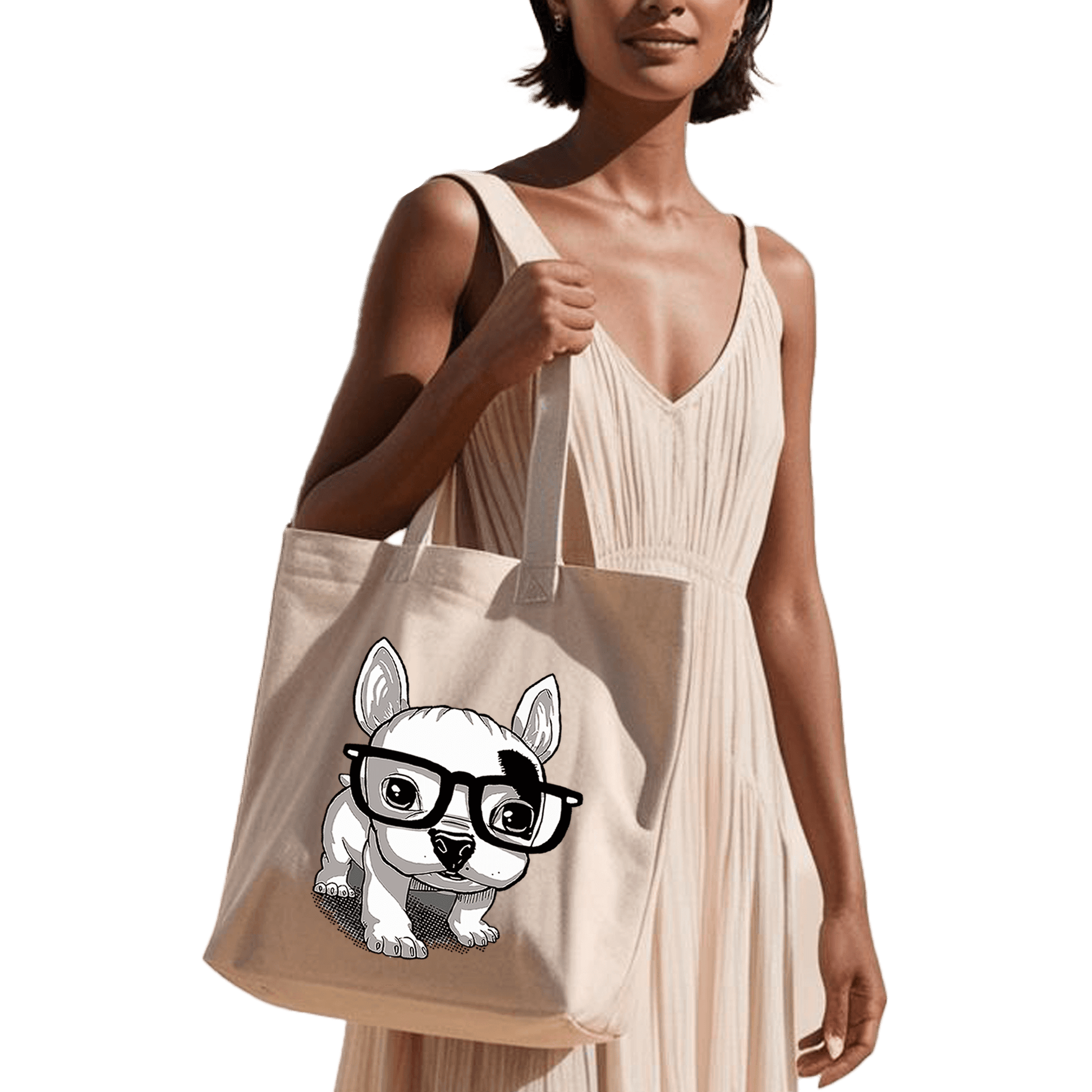 תיק בד TOTE BAG 'סמארט פאפ' בעיצוב מגניב ומיוחד שמוסיפים מלא סטייל לארון 🐶