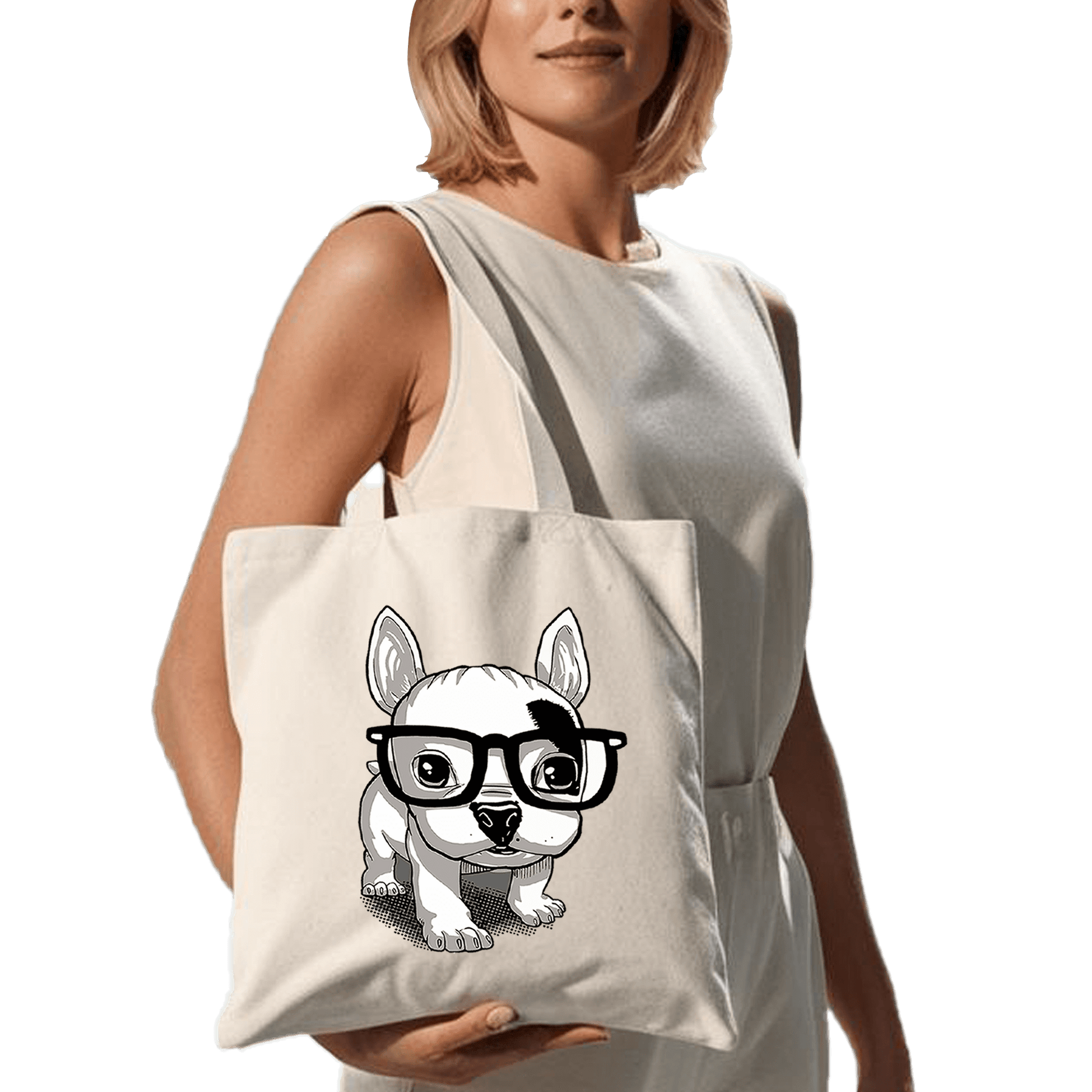 תיק בד TOTE BAG 'סמארט פאפ' בעיצוב מגניב ומיוחד שמוסיפים מלא סטייל לארון 🐶