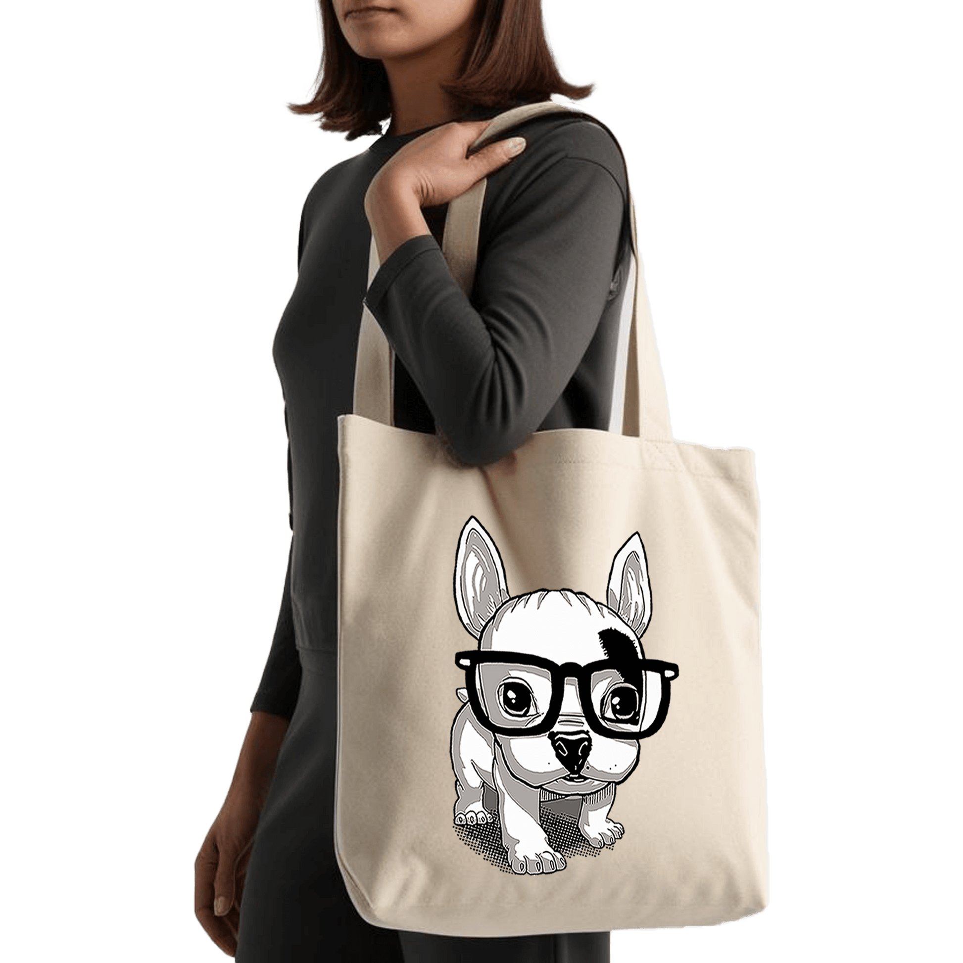 תיק בד TOTE BAG 'סמארט פאפ' בעיצוב מגניב ומיוחד שמוסיפים מלא סטייל לארון 🐶