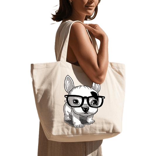 תיק בד TOTE BAG 'סמארט פאפ' בעיצוב מגניב ומיוחד שמוסיפים מלא סטייל לארון 🐶