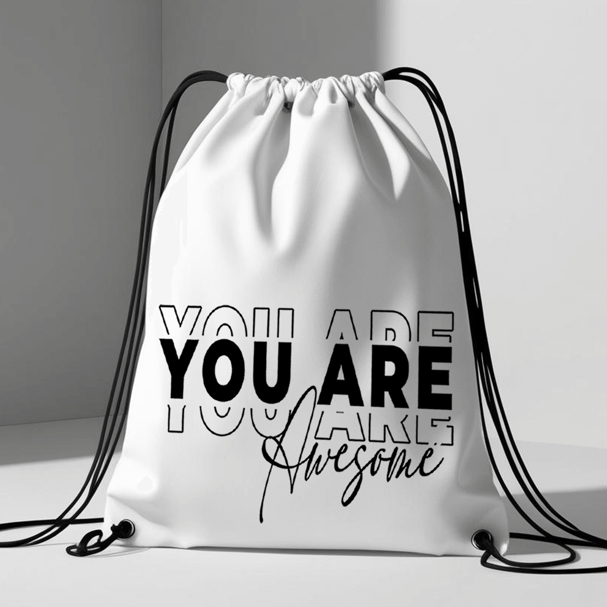 תיק שרוכים 'You Are Awesome' | תיק שרוכים שאומר לך את האמת בפנים 😎